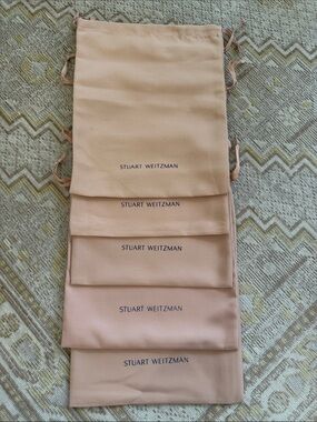 New Stuart Weitzman Blush Shoe Bag Set
